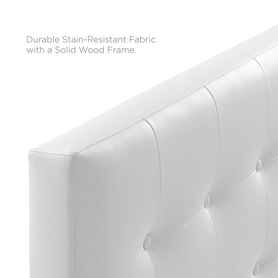 Emily Upholstered Vinyl Queen Headboard