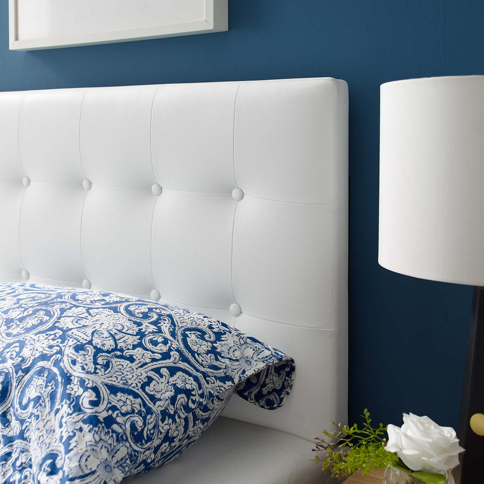 Emily Upholstered Vinyl Twin Headboard by Modway