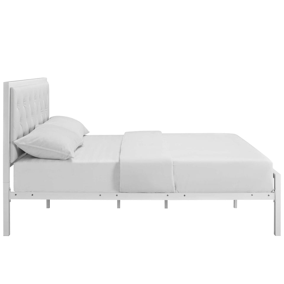 Mia Vinyl Bed by Modway