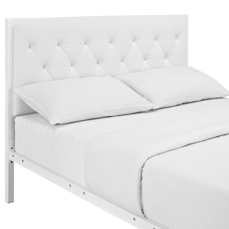 Mia Vinyl Bed by Modway