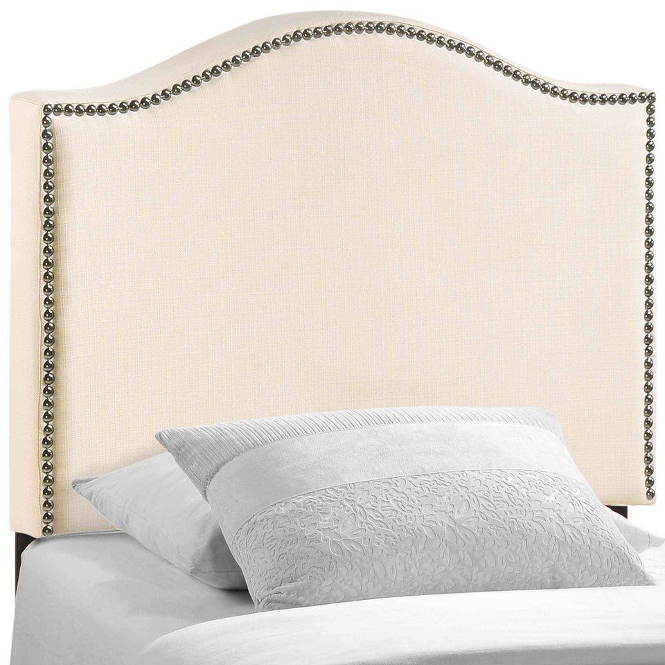 Curl Nailhead Upholstered Twin Headboard by Modway