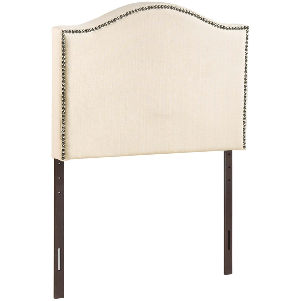 Curl Nailhead Upholstered Twin Headboard by Modway