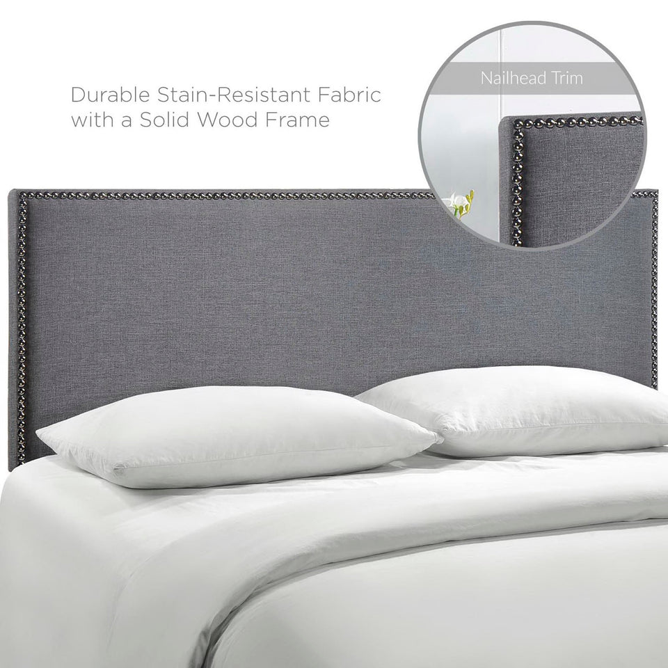 Region Nailhead Upholstered Queen Headboard by Modway
