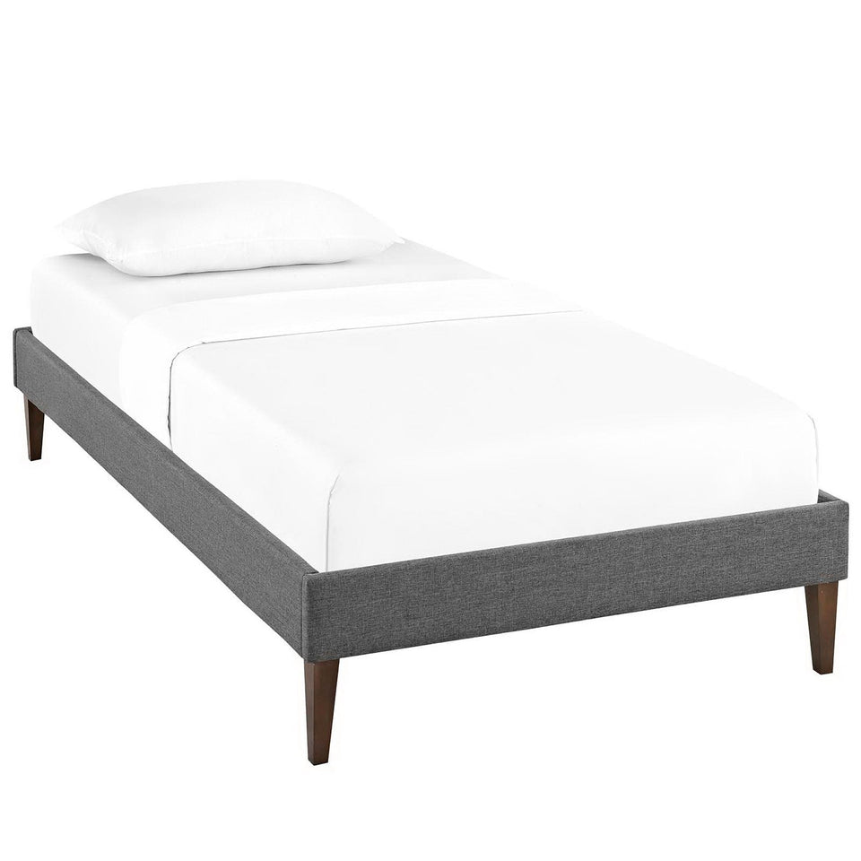 Sharon Fabric Bed Frame with Squared Tapered Legs by Modway