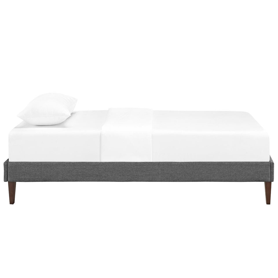 Sharon Fabric Bed Frame with Squared Tapered Legs by Modway