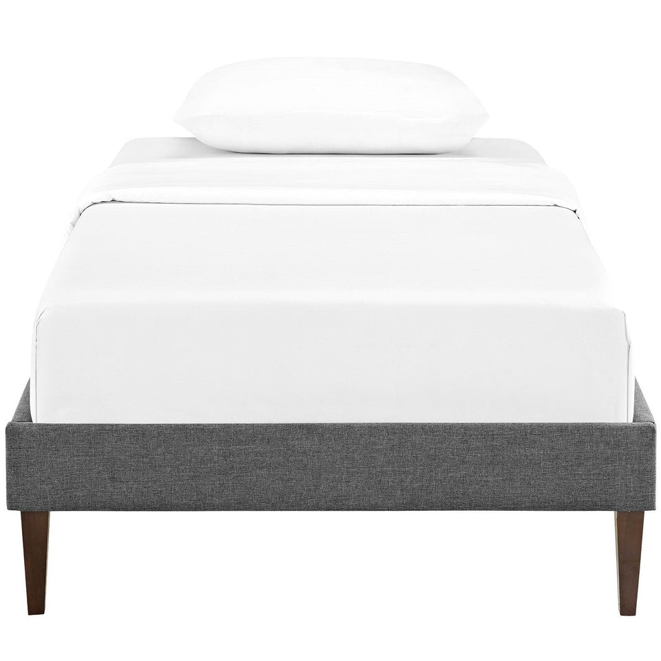 Sharon Fabric Bed Frame with Squared Tapered Legs by Modway