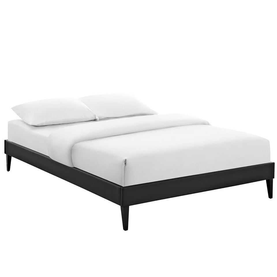 Sharon Fabric Bed Frame with Squared Tapered Legs by Modway