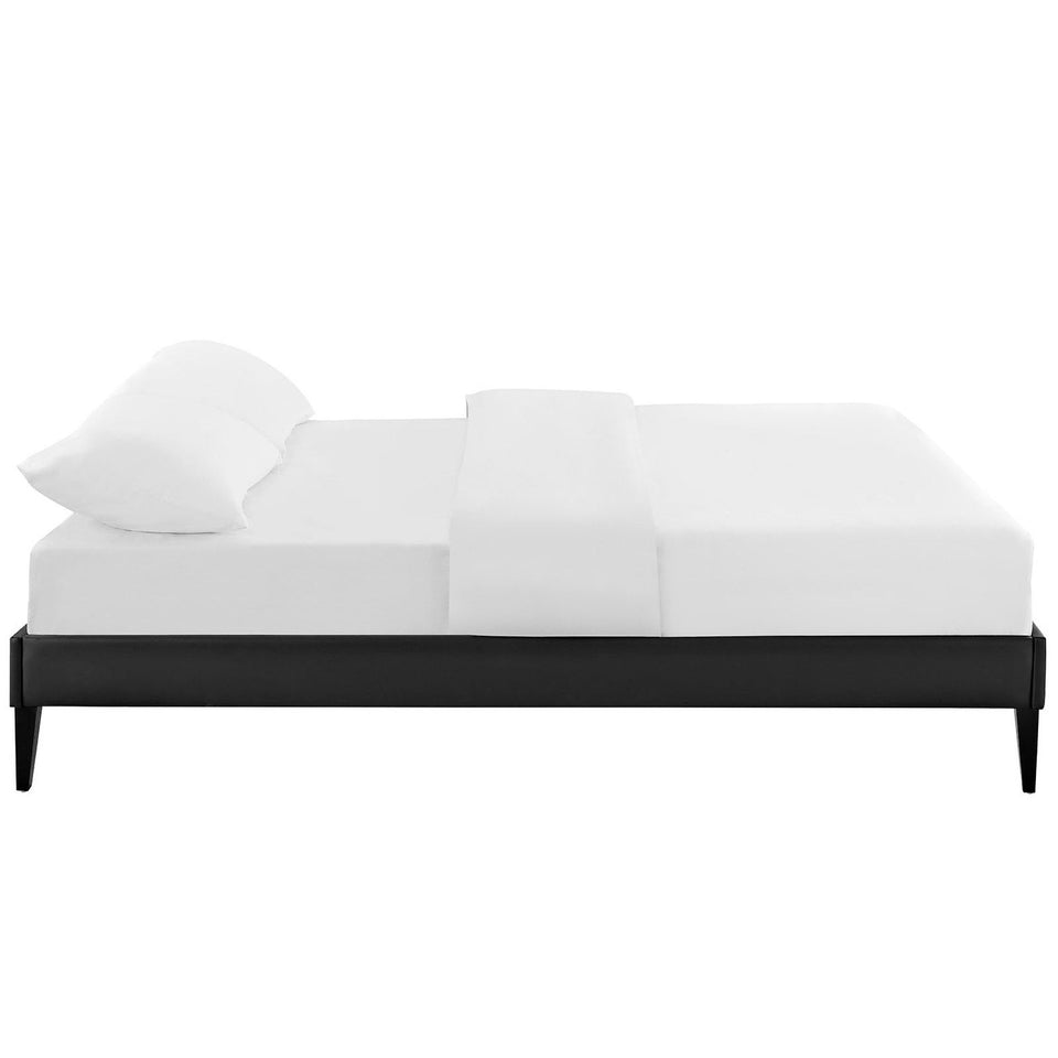 Sharon Fabric Bed Frame with Squared Tapered Legs by Modway