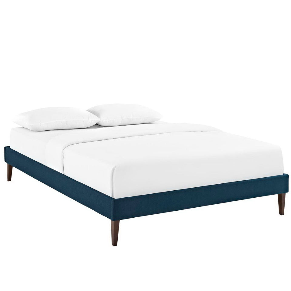 Sharon Fabric Bed Frame with Squared Tapered Legs by Modway