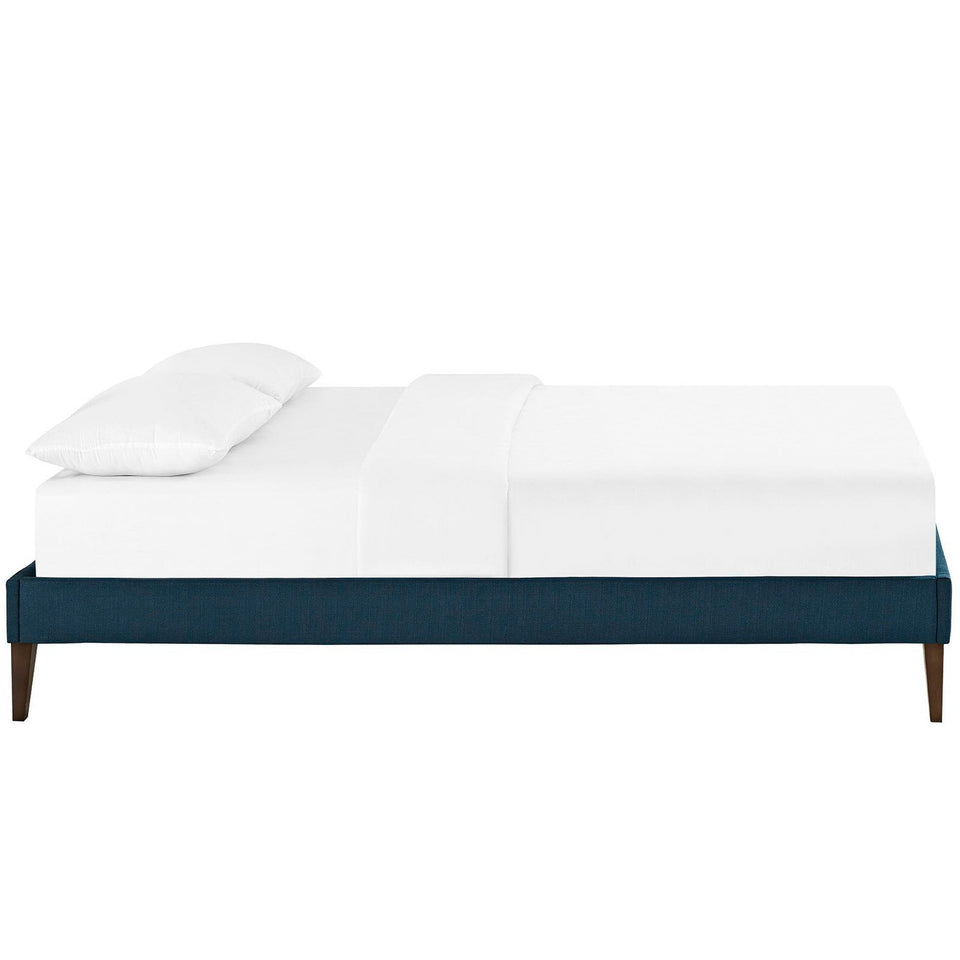 Sharon Fabric Bed Frame with Squared Tapered Legs by Modway