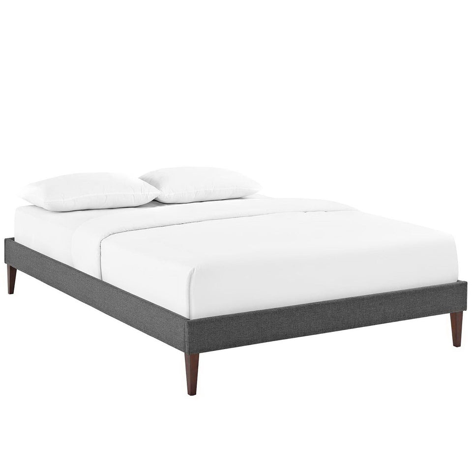 Sharon Fabric Bed Frame with Squared Tapered Legs by Modway