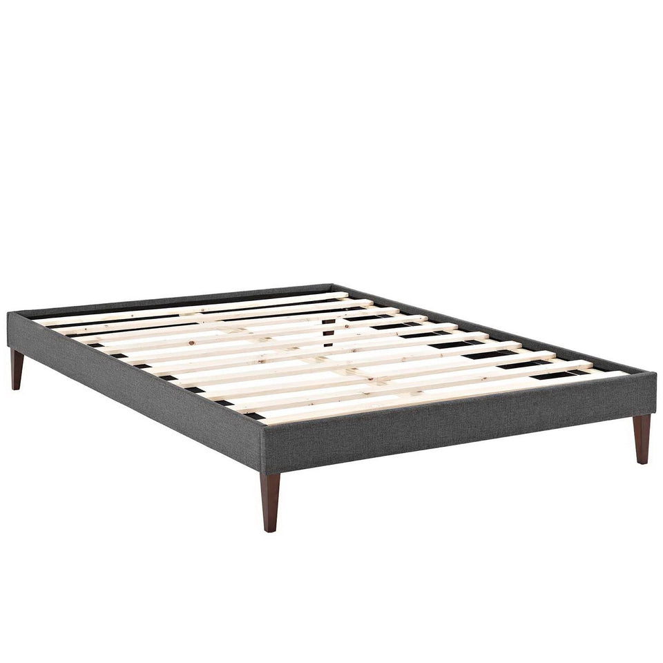 Sharon Fabric Bed Frame with Squared Tapered Legs by Modway