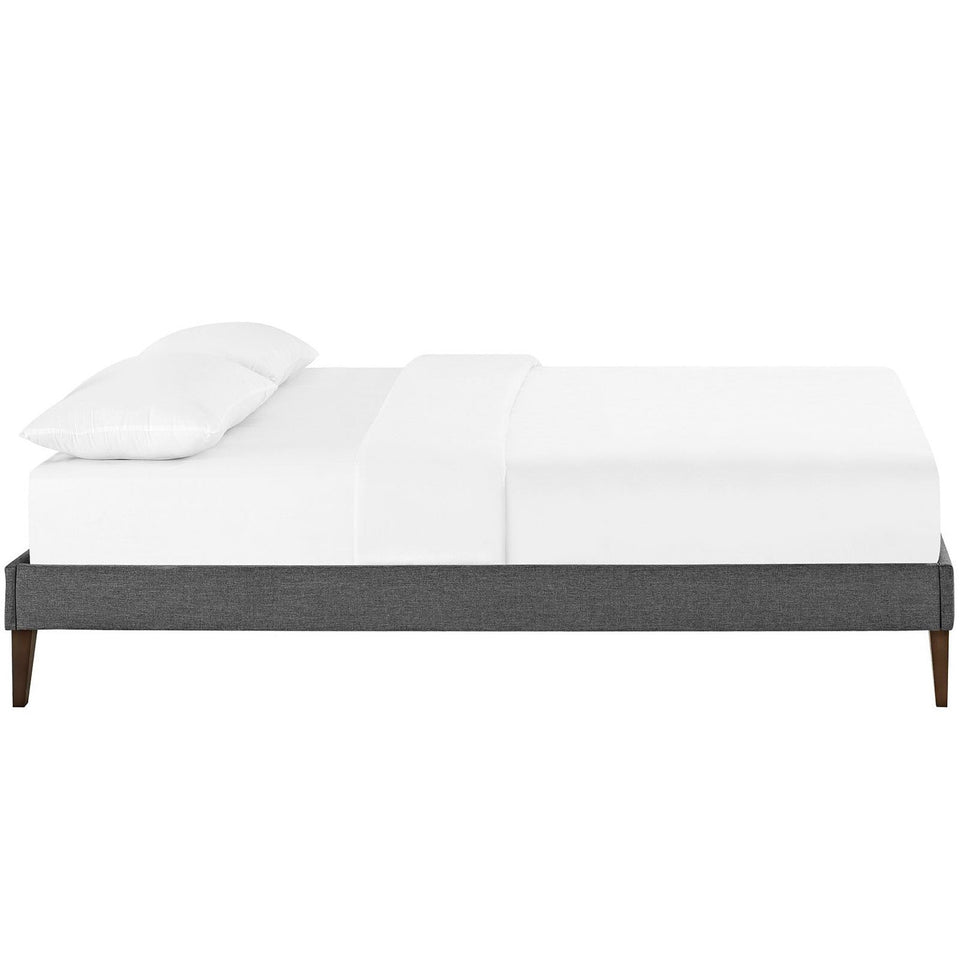 Sharon Fabric Bed Frame with Squared Tapered Legs by Modway