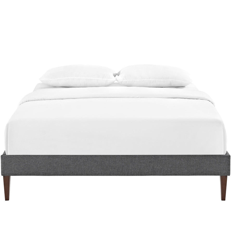 Sharon Fabric Bed Frame with Squared Tapered Legs by Modway
