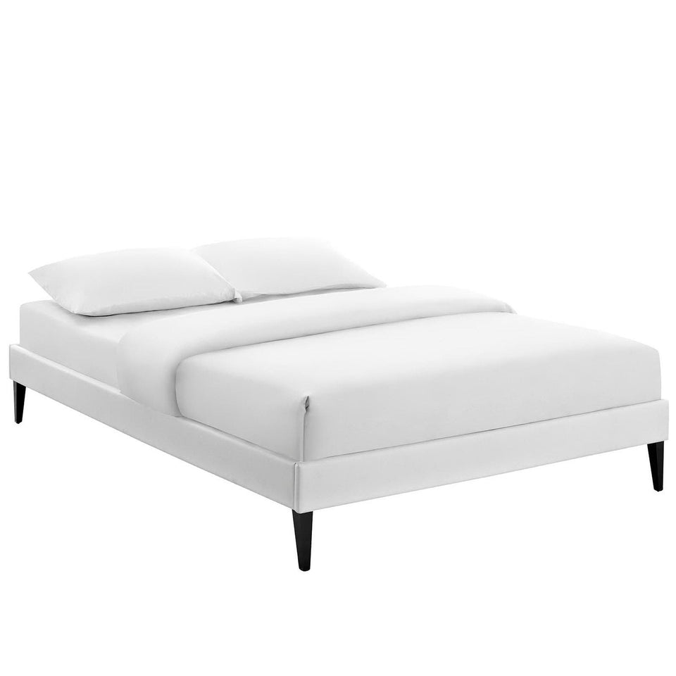 Sharon Fabric Bed Frame with Squared Tapered Legs by Modway