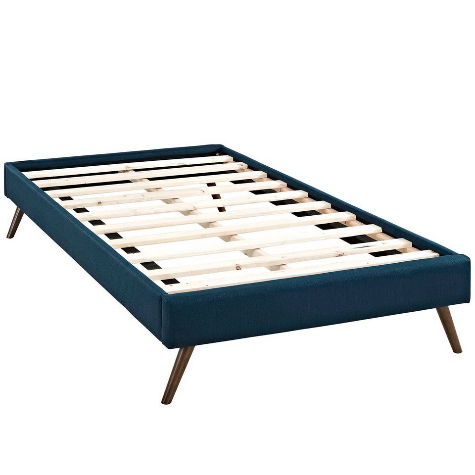 Helen Fabric Bed Frame with Round Splayed Legs by Modway