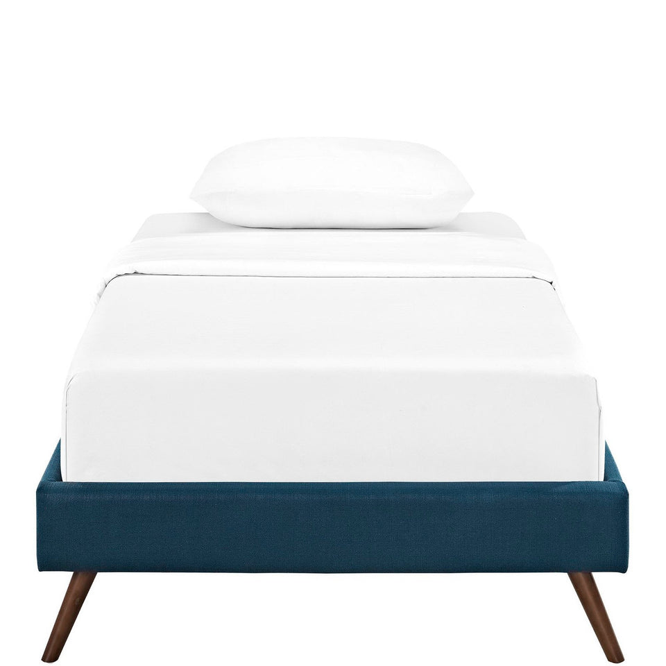 Helen Fabric Bed Frame with Round Splayed Legs by Modway
