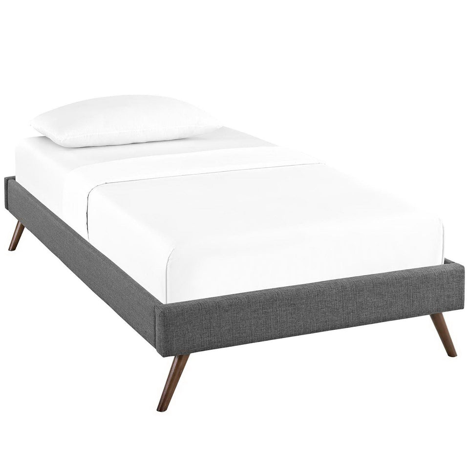 Helen Fabric Bed Frame with Round Splayed Legs by Modway