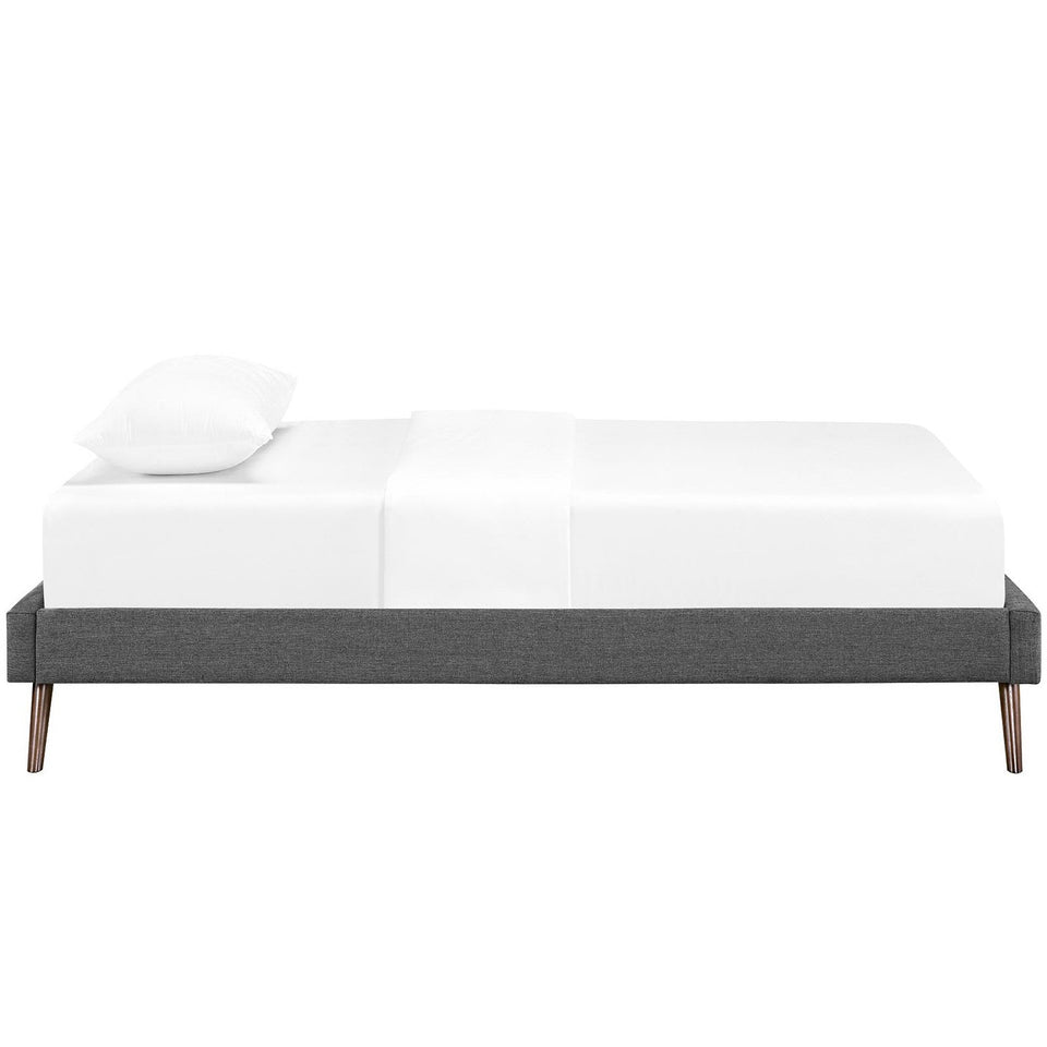 Helen Fabric Bed Frame with Round Splayed Legs by Modway
