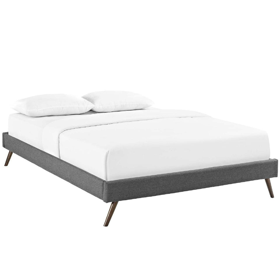Helen Fabric Bed Frame with Round Splayed Legs by Modway