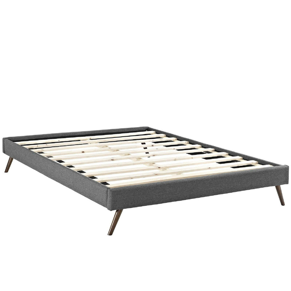 Helen Fabric Bed Frame with Round Splayed Legs by Modway