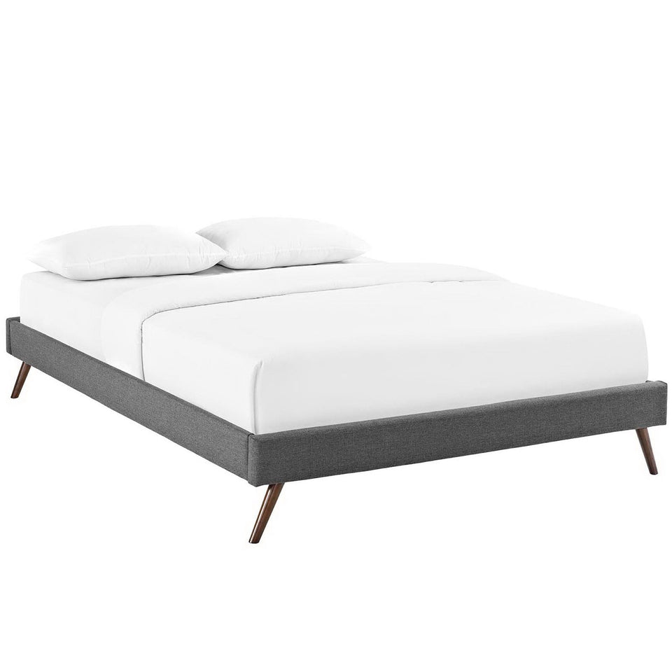 Helen Fabric Bed Frame with Round Splayed Legs by Modway