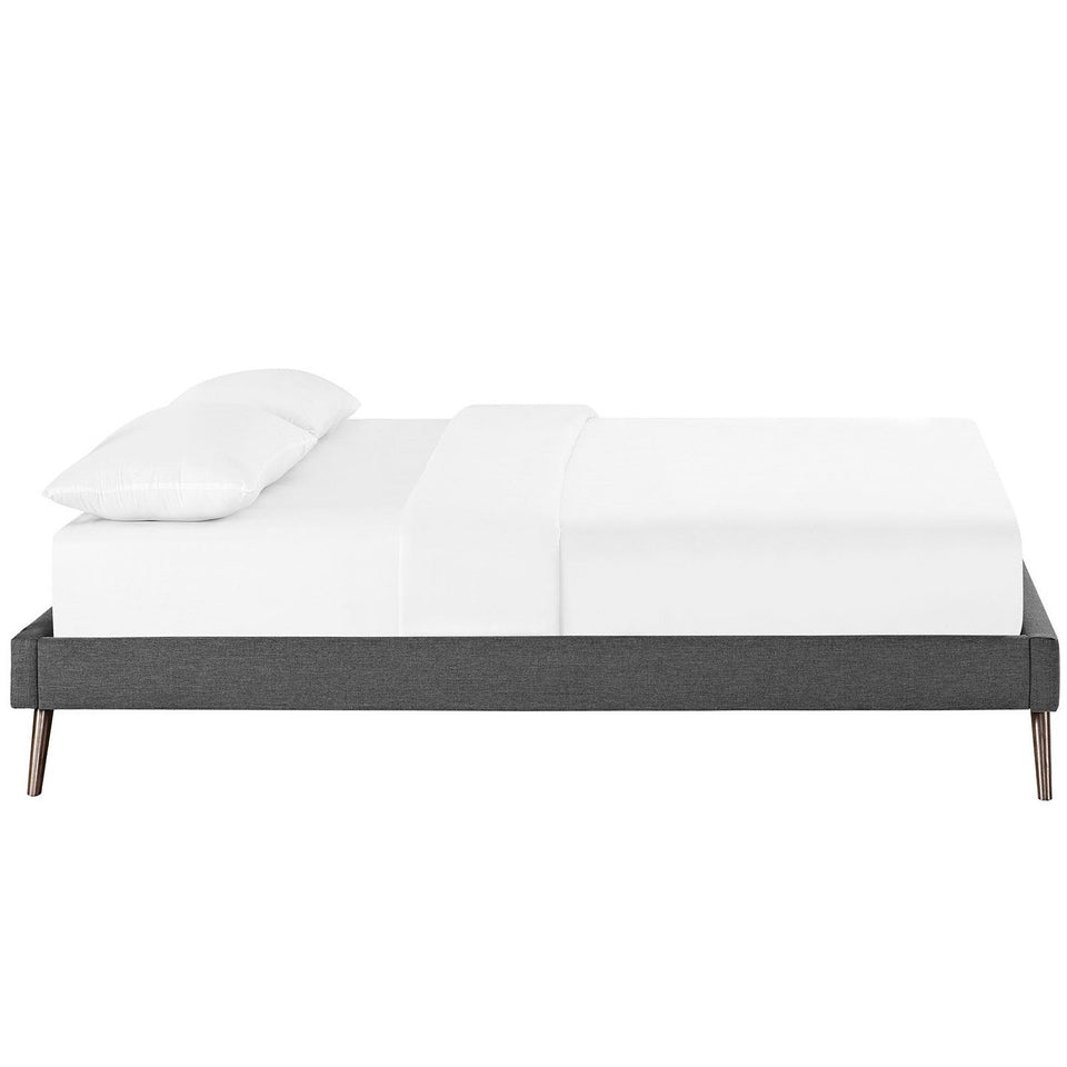Helen Fabric Bed Frame with Round Splayed Legs by Modway