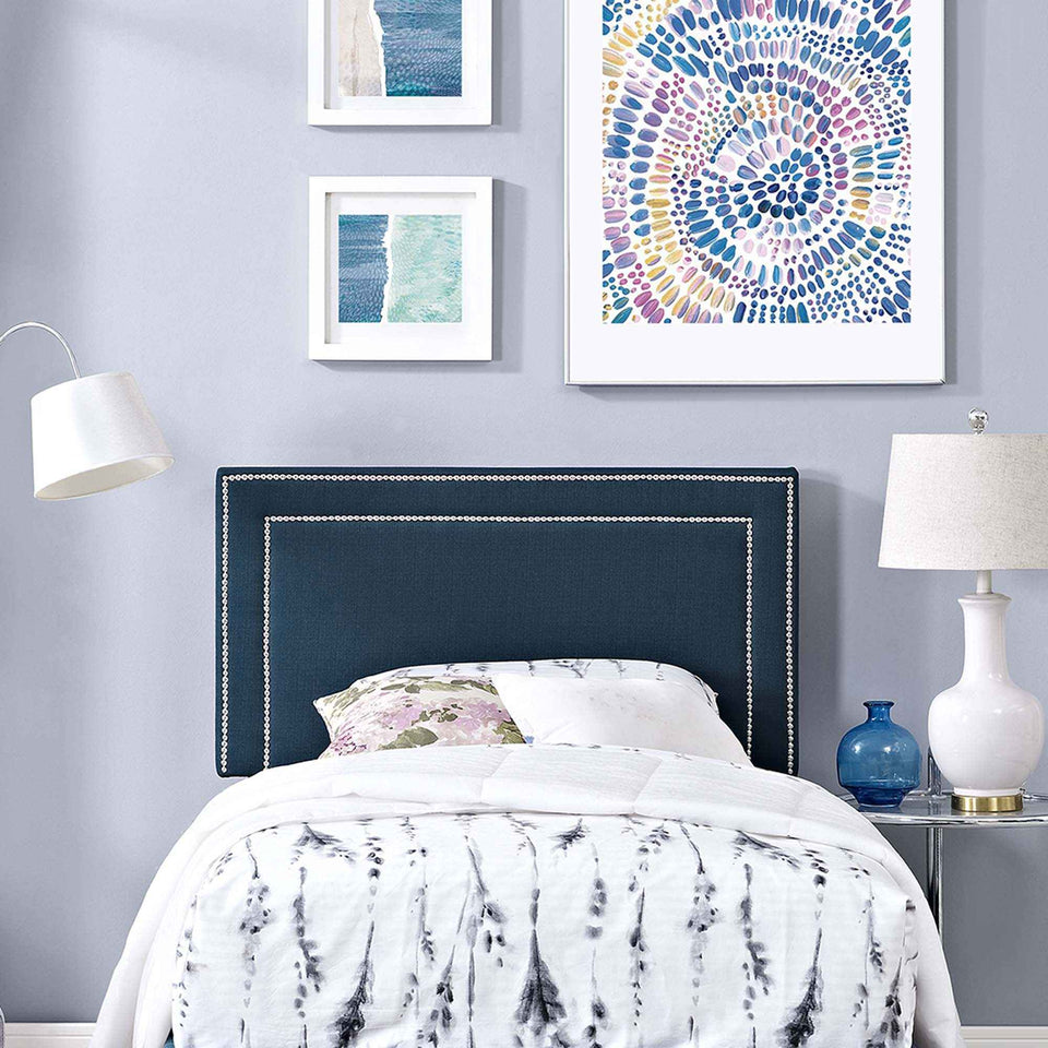 Jessamine Upholstered Fabric Twin Headboard by Modway