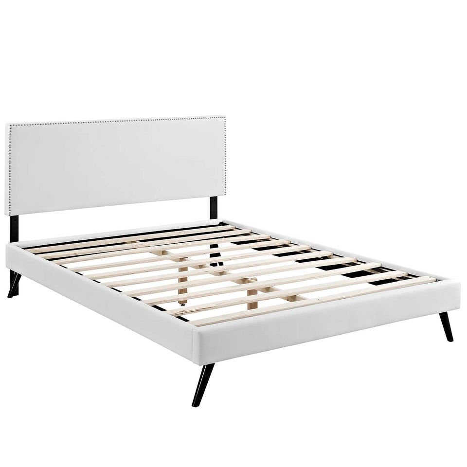 Phoebe Platform Bed with Round Splayed Legs by Modway