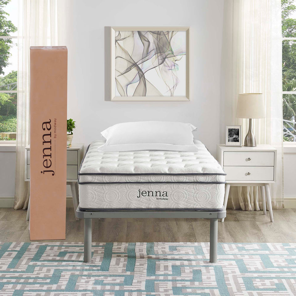 Jenna 10" Innerspring and Foam Twin Mattress by Modway