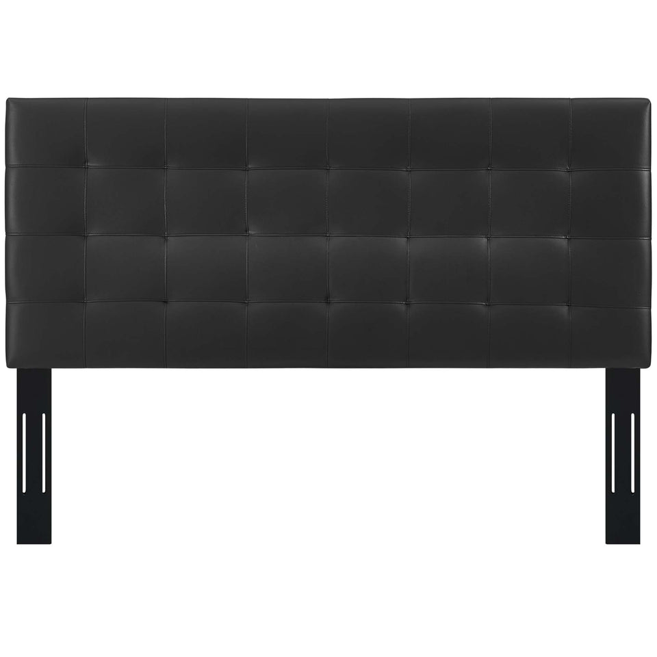 Paisley Tufted Upholstered Faux Leather Full / Queen Headboard by Modway