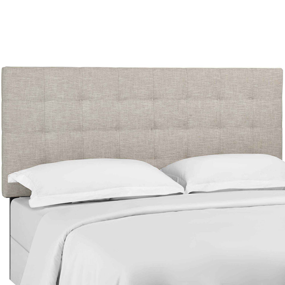 Paisley Tufted Upholstered Linen Fabric King and California King Headboard by Modway