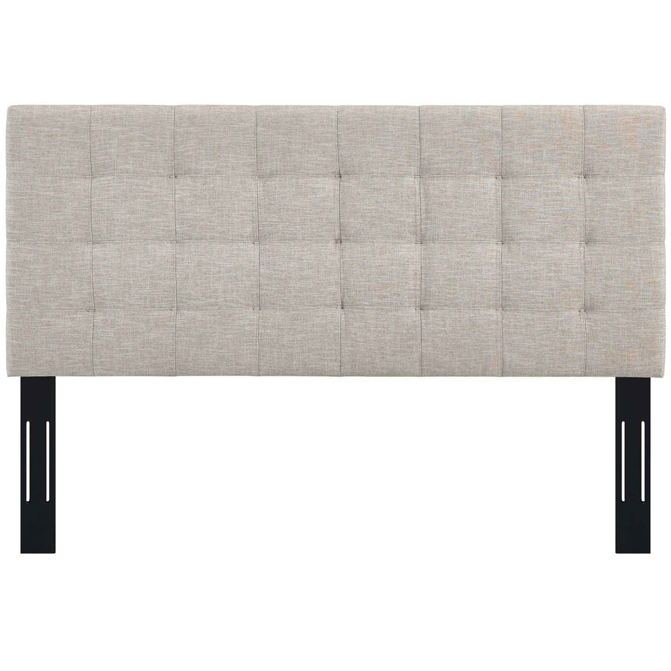 Paisley Tufted Upholstered Linen Fabric King and California King Headboard by Modway