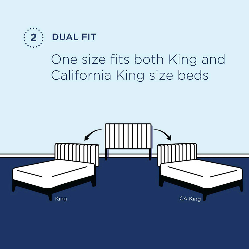 Paisley Tufted Upholstered Linen Fabric King and California King Headboard by Modway