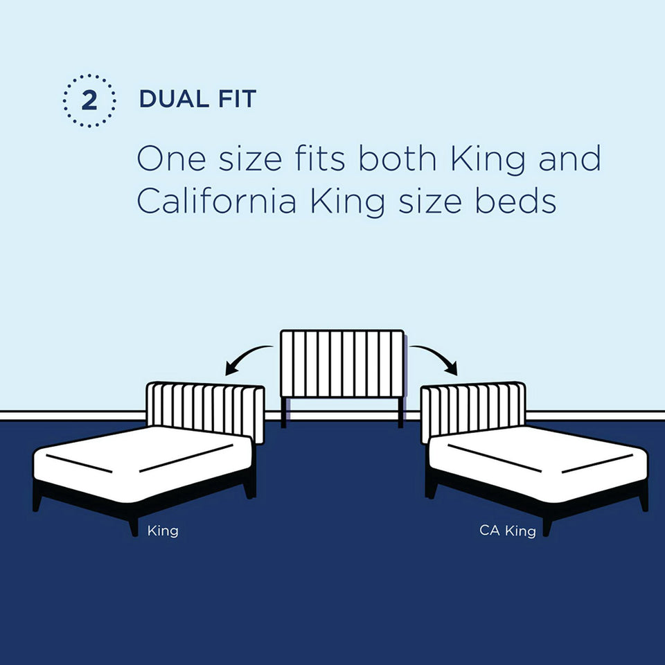 Paisley Tufted Upholstered Faux Leather King and California King Headboard by Modway