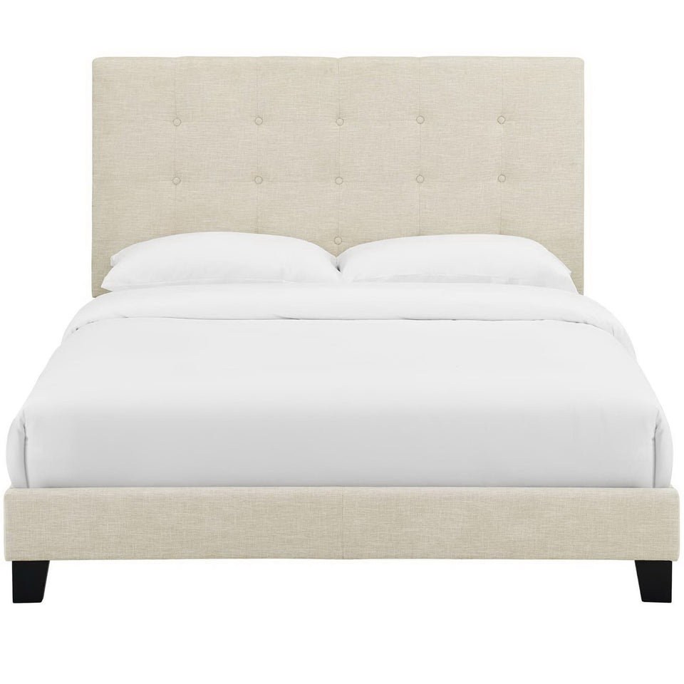 Melanie Tufted Button Upholstered Fabric Queen Platform Bed by Modway