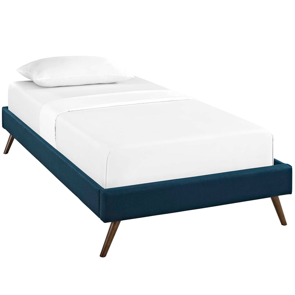 Loryn Fabric Bed Frame with Round Splayed Legs by Modway