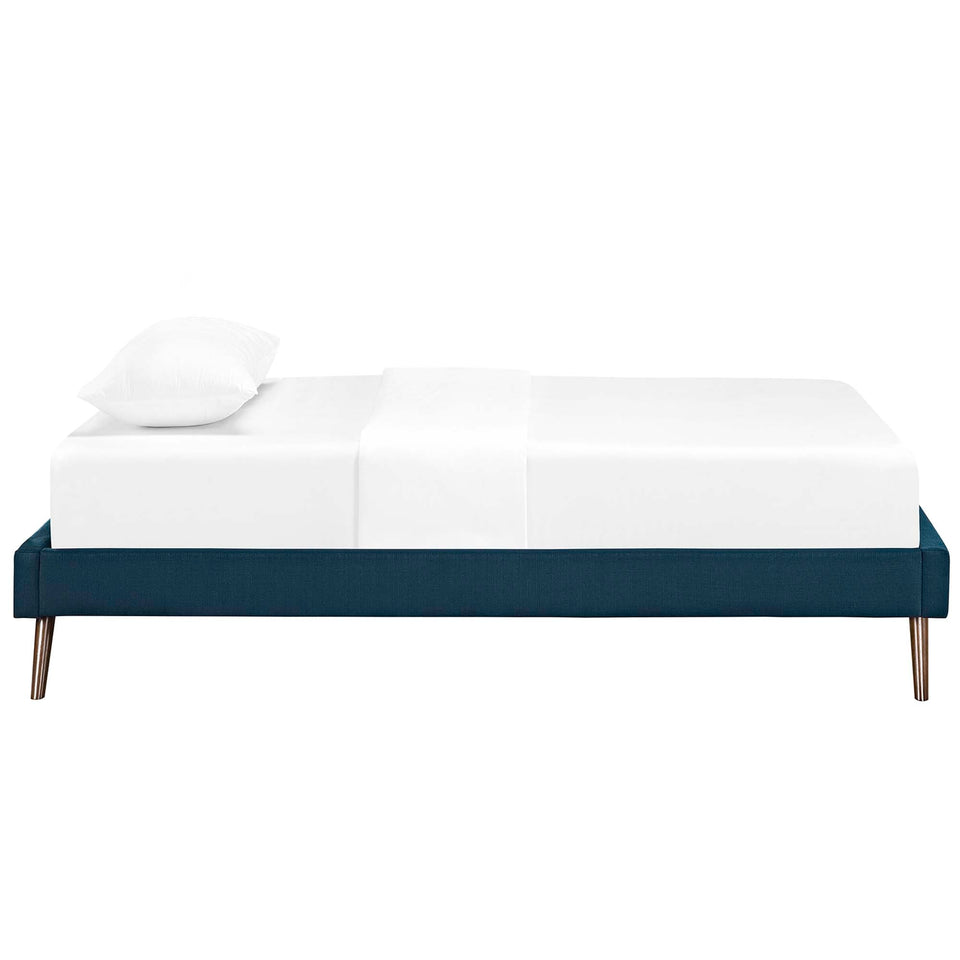 Loryn Fabric Bed Frame with Round Splayed Legs by Modway