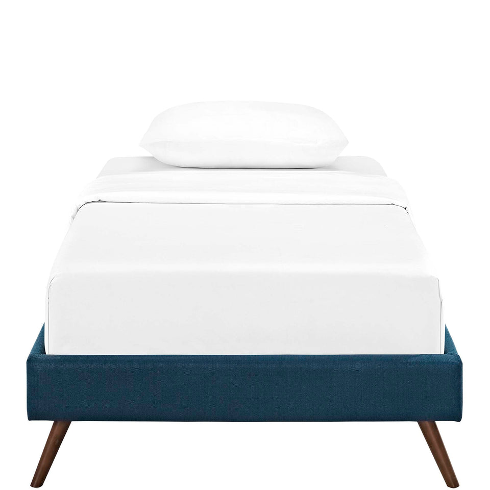 Loryn Fabric Bed Frame with Round Splayed Legs by Modway
