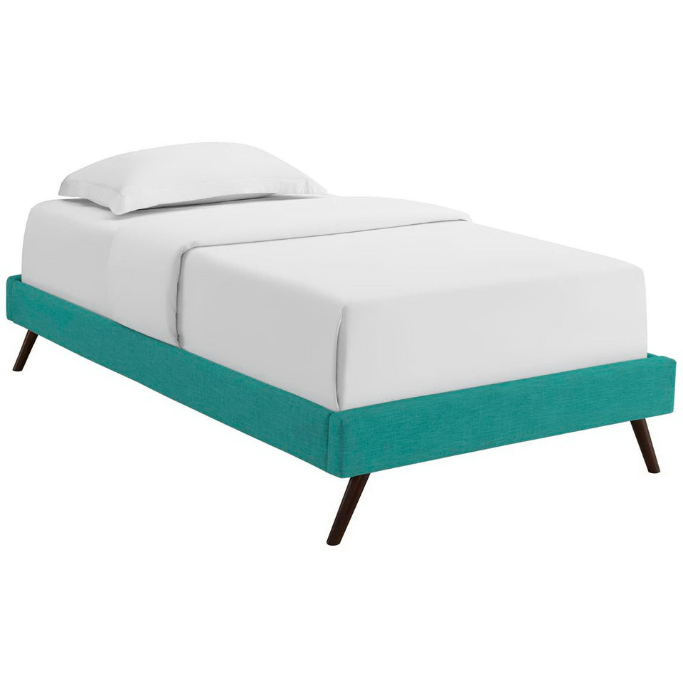 Loryn Fabric Bed Frame with Round Splayed Legs by Modway