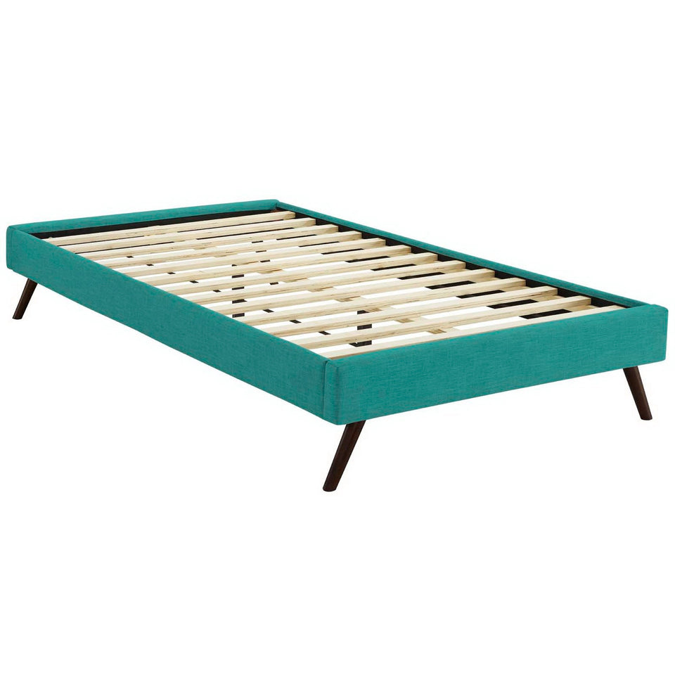 Loryn Fabric Bed Frame with Round Splayed Legs by Modway