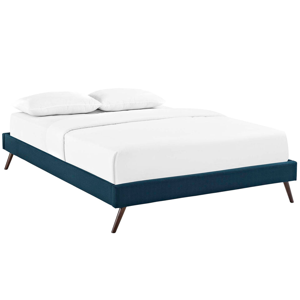 Loryn Fabric Bed Frame with Round Splayed Legs by Modway