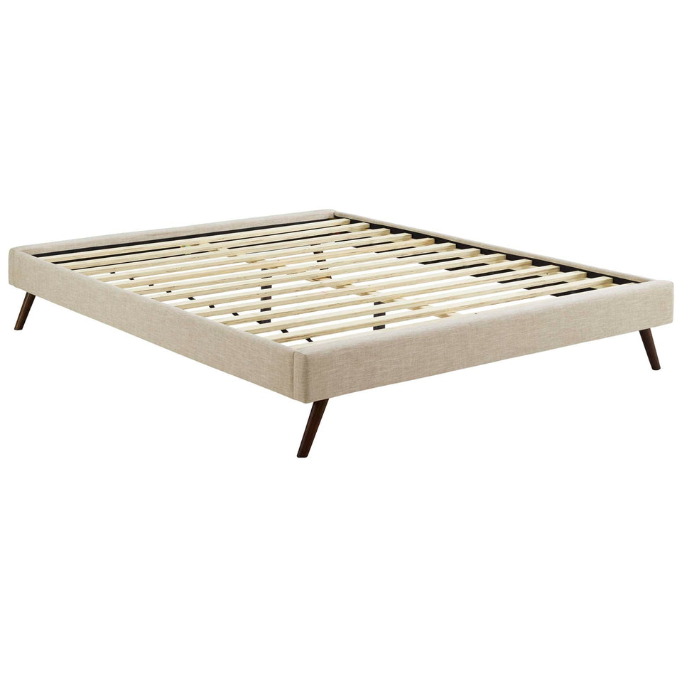 Loryn Fabric Bed Frame with Round Splayed Legs by Modway