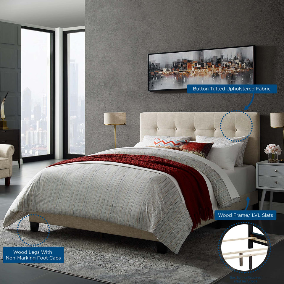 Amira Upholstered Fabric Queen Bed by Modway