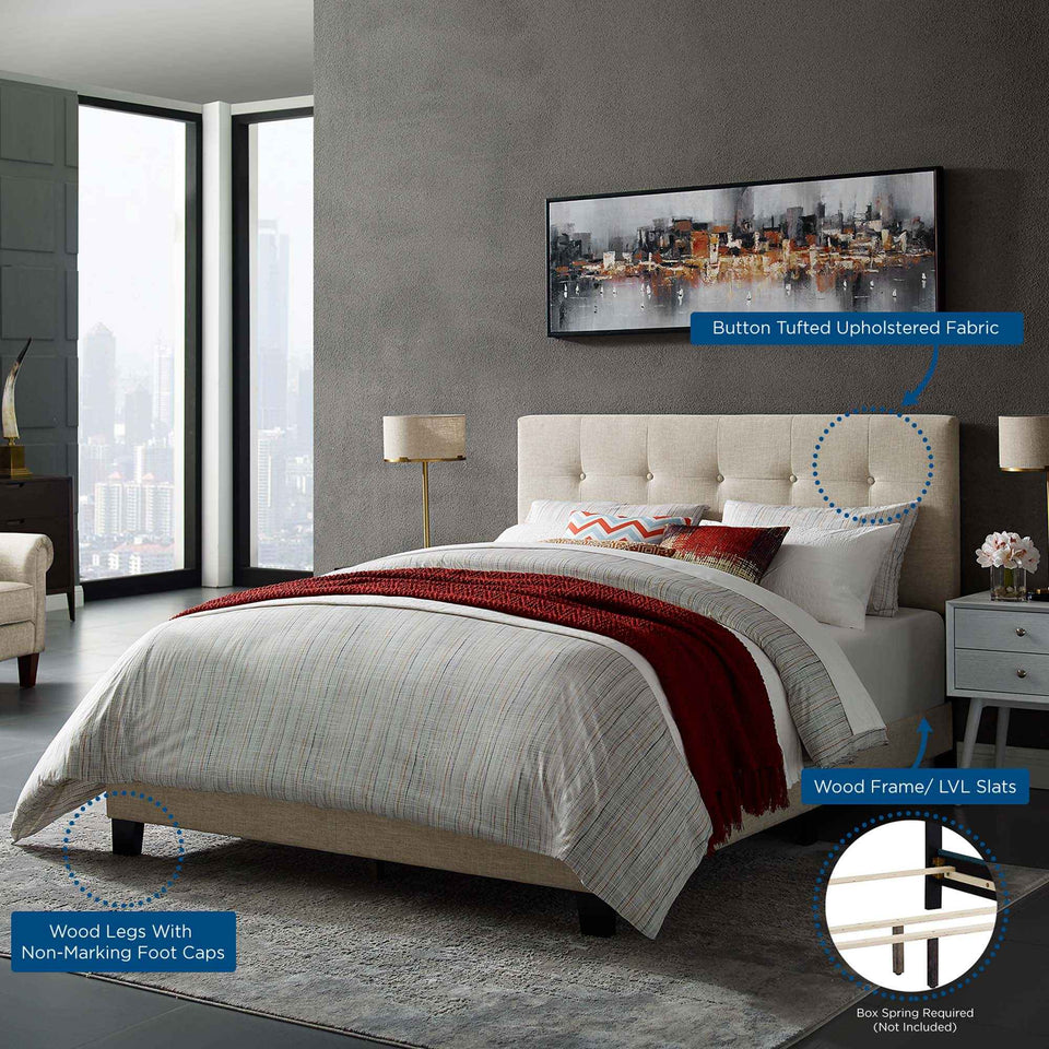 Amira Upholstered Fabric King Bed by Modway