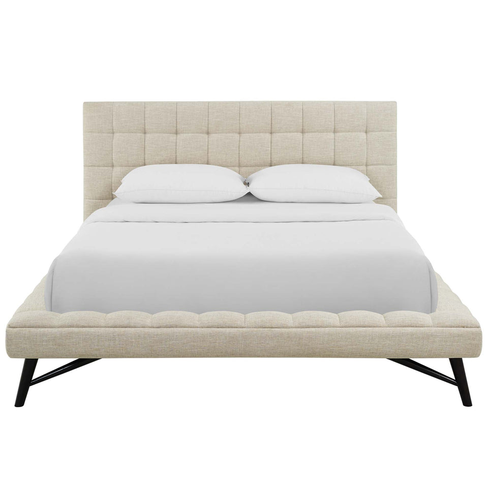 Julia Biscuit Tufted Performance Velvet Platform Bed by Modway