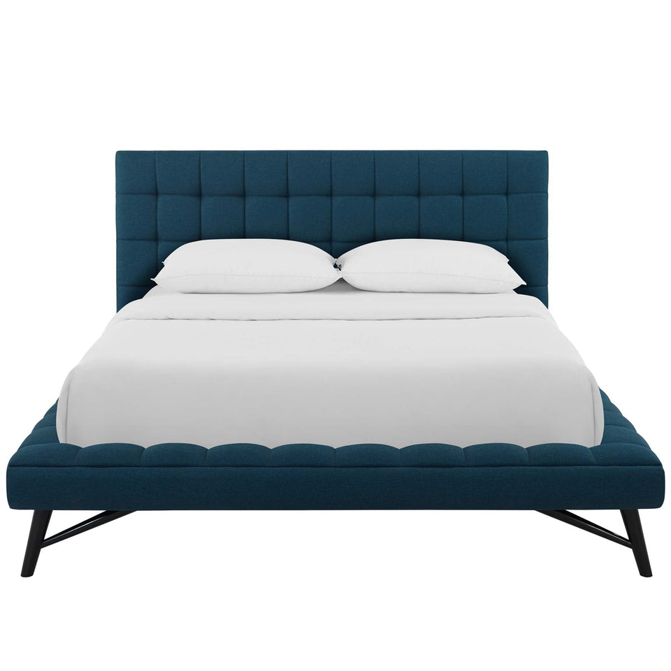 Julia Biscuit Tufted Performance Velvet Platform Bed by Modway