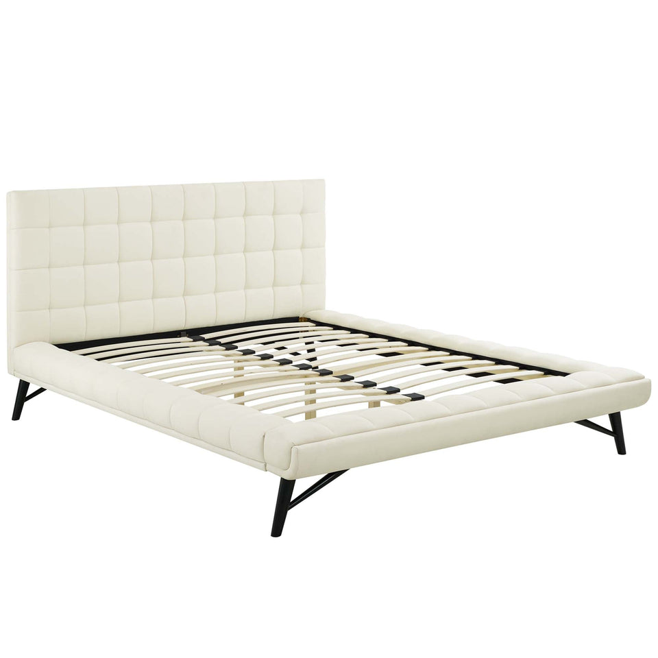 Julia Biscuit Tufted Performance Velvet Platform Bed by Modway