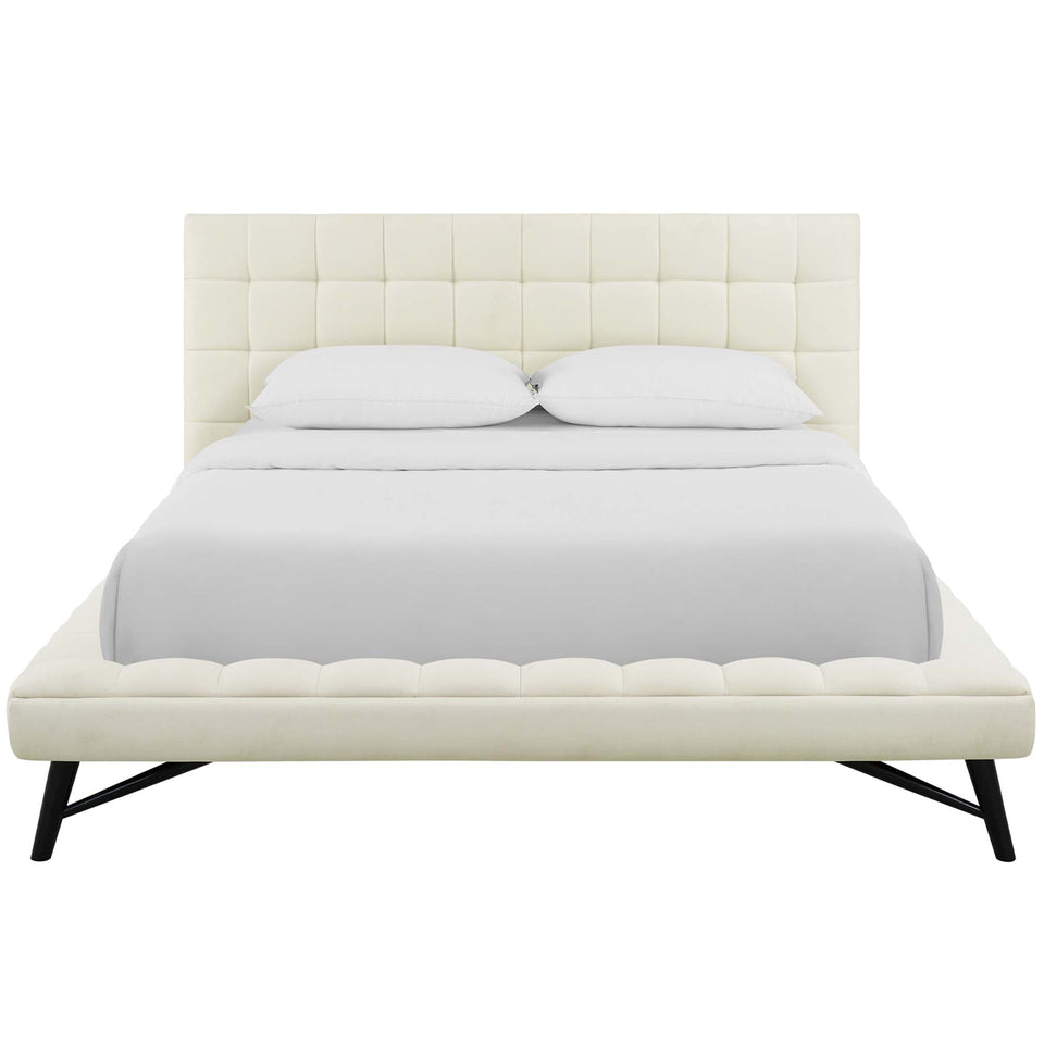 Julia Biscuit Tufted Performance Velvet Platform Bed by Modway