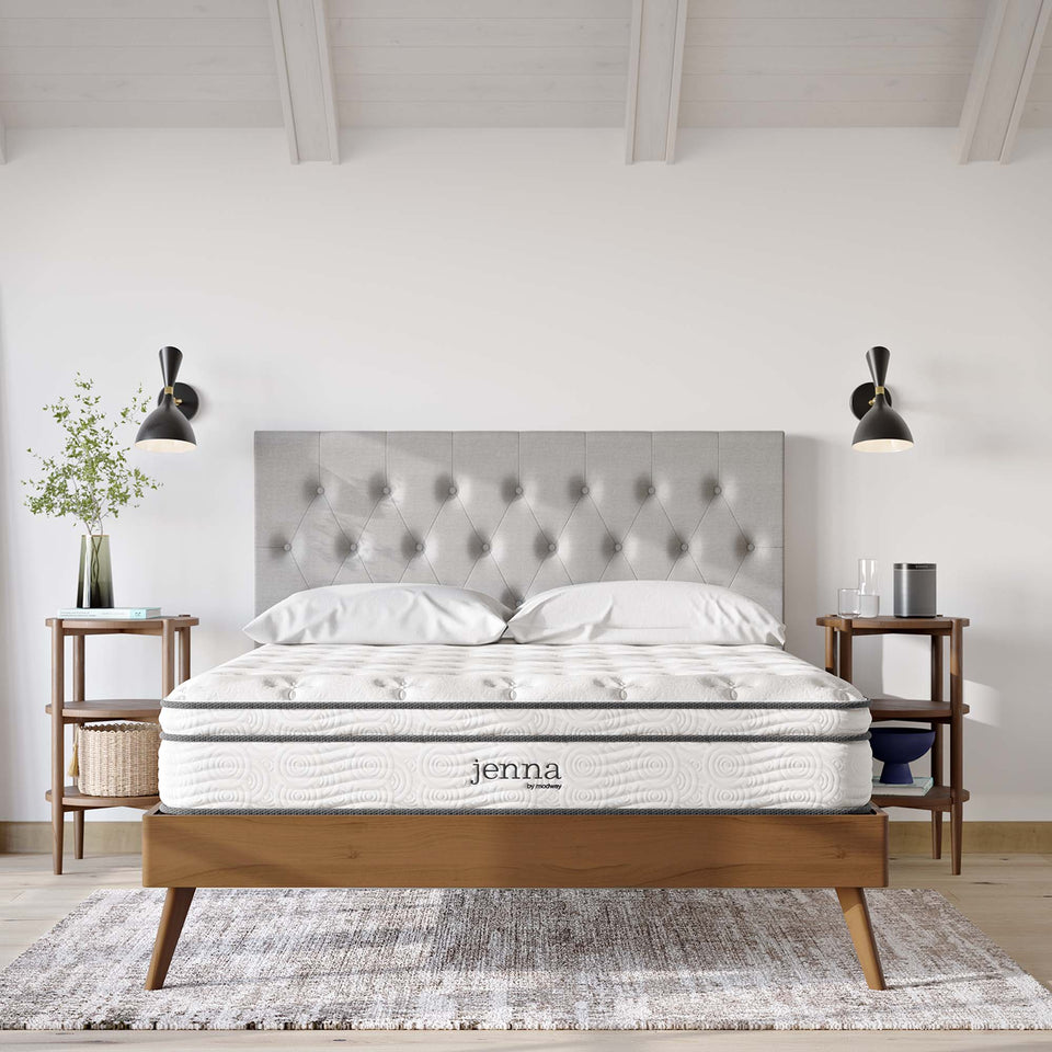 Jenna 10" Innerspring and Foam California King Mattress by Modway